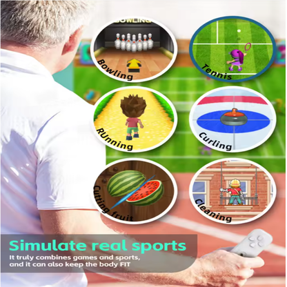 Retro Game Console with Motion Controllers – 1086 Built-in Games